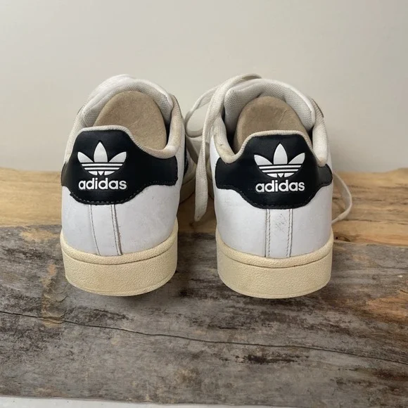 Men's Adidas Superstar 2 White Leather Athletic Tennis‎ Shoes G17068 - 7.5 READ - Picture 6 of 10